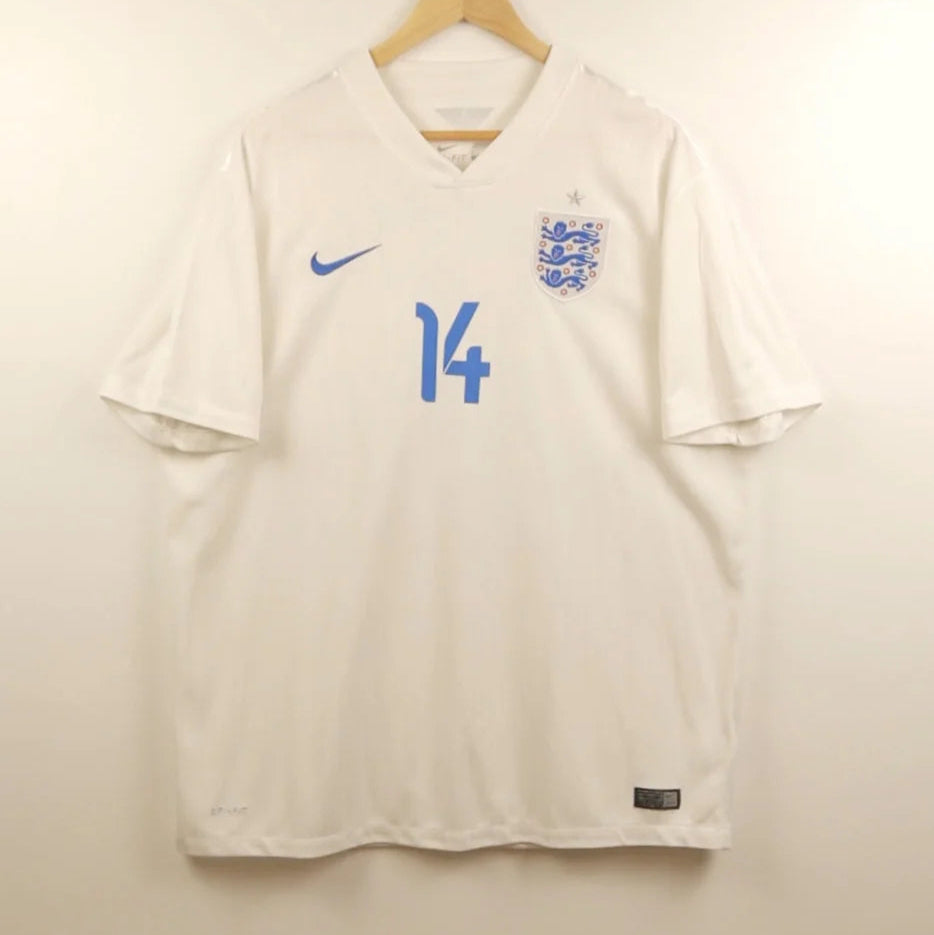 England 2014 Home - Jordan Henderson - Size Men XL - Authentic Nike
