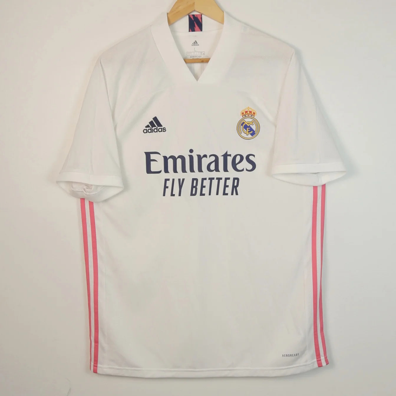 Real Madrid 20/21 Home - Sergio Ramos - Size L - Authentic Adidas