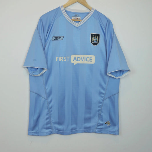 Manchester City 03/04 Home - Fowler - Size M - Authentic Reebok