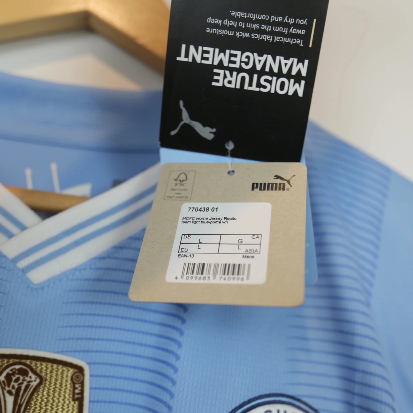 Manchester City 23/24 Home - Haaland - BNWT - Size L - Authentic Puma