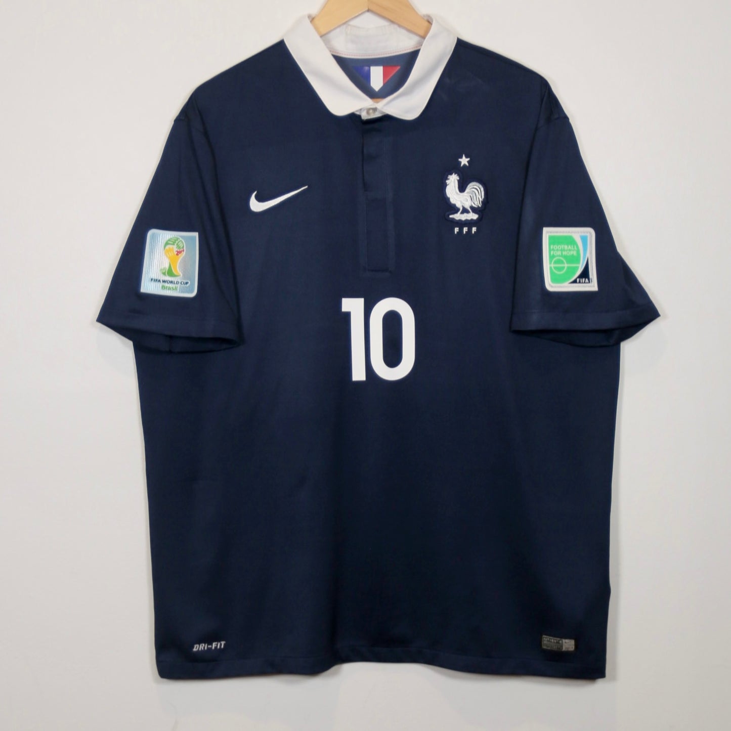 France 2014 Home - Karim Benzema - Size XL - Authentic Nike