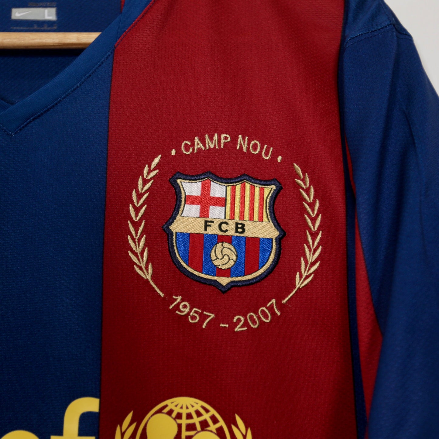 Barcelona 07/08 Home - Lionel Messi - Size L - Authentic Nike