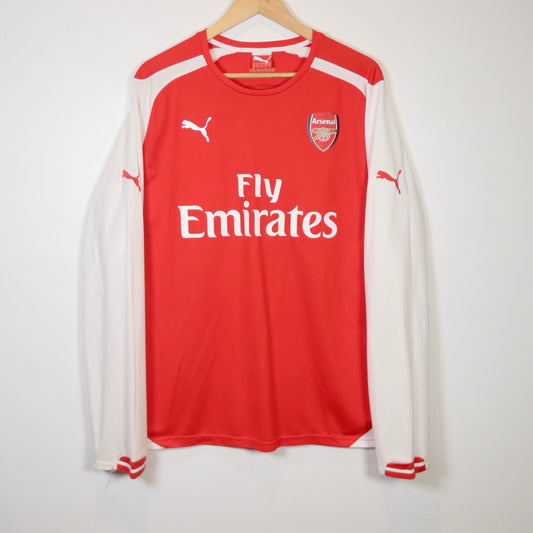 Arsenal 2014 Home - Long Sleeve - Mikel Arteta - Size XL - Authentic Puma
