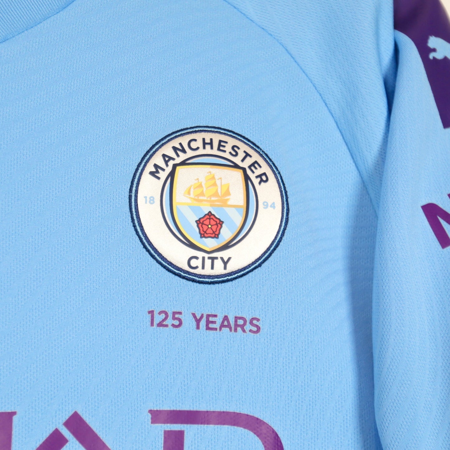 Manchester City 19/20 Home - Kun Aguero - Size L - Authentic Puma