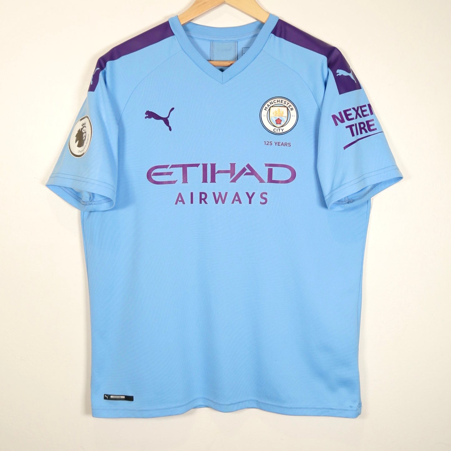 Manchester City 19/20 Home - Kun Aguero - Size L - Authentic Puma