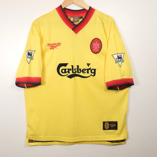 Liverpool 97/98 Away - Steve McManaman - Size L - Authentic Reebok