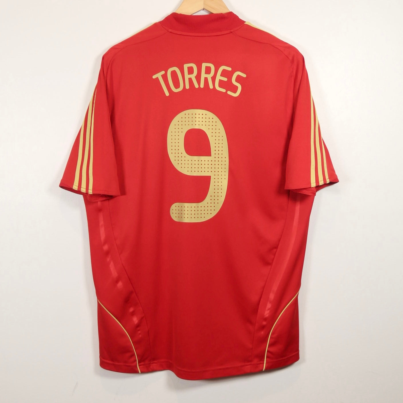 Spain 2008 Home - Fernando Torres - Size L - Authentic Adidas