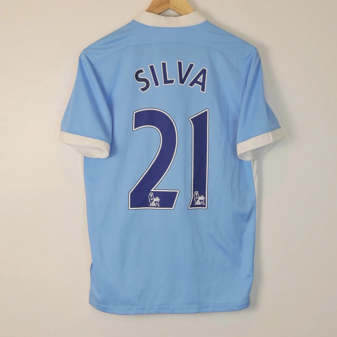 Manchester City 15/16 Home - David Silva - Size S - Authentic Nike