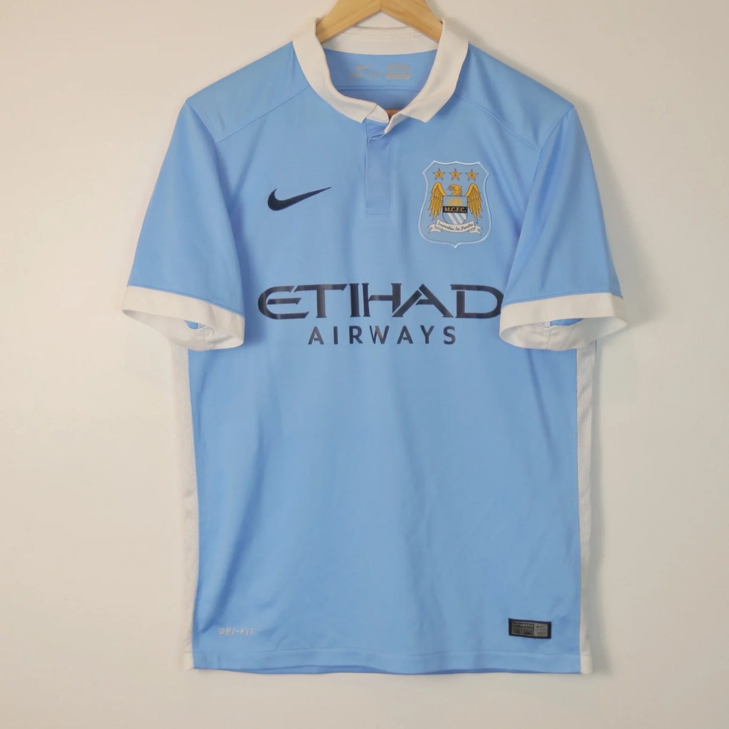Manchester City 15/16 Home - David Silva - Size S - Authentic Nike