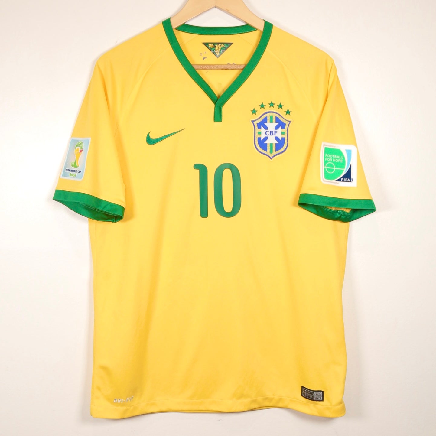 Brazil 2014 Home - Neymar - Size M
