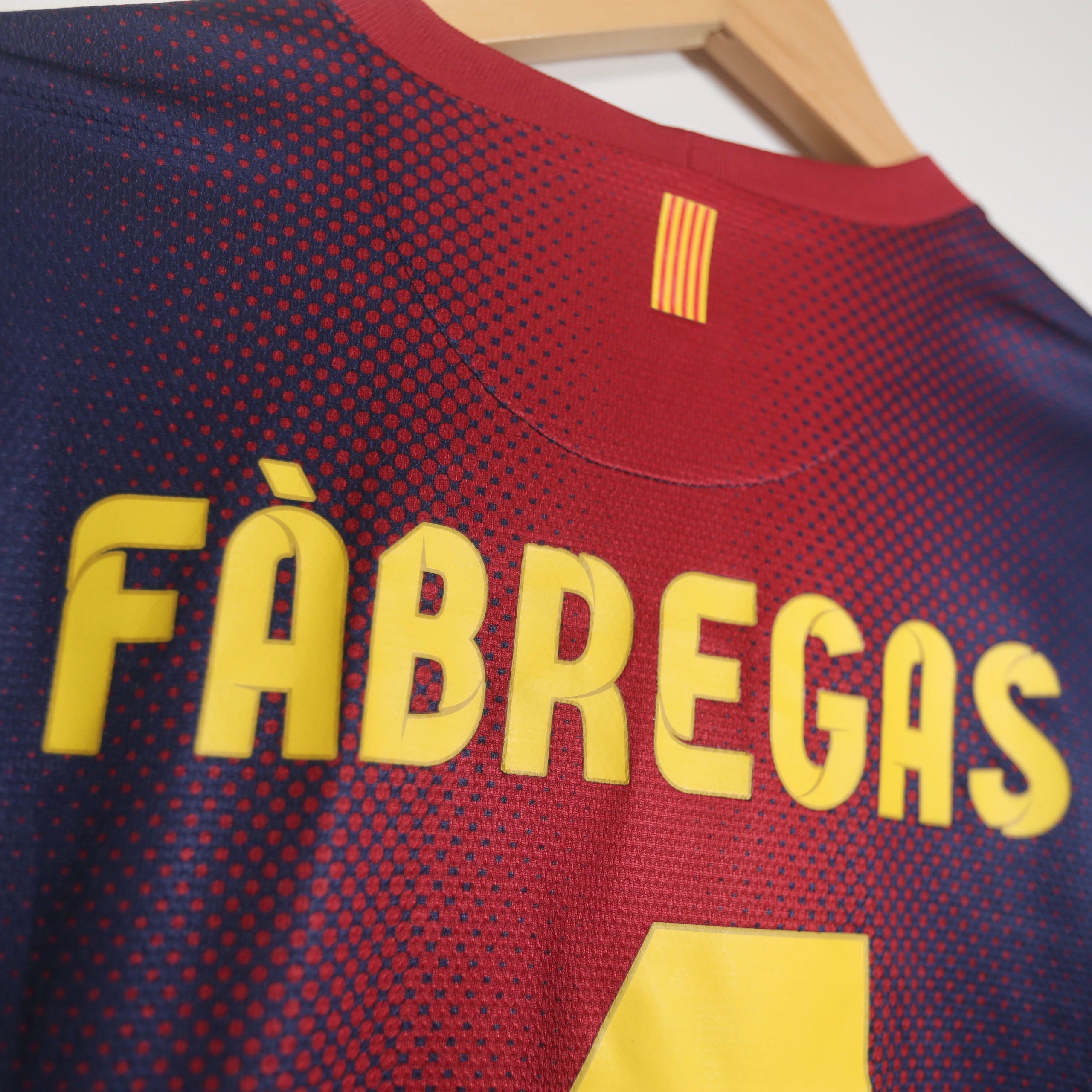 Barcelona 12/13 Home - BNWT - LS - Fabregas - Size M