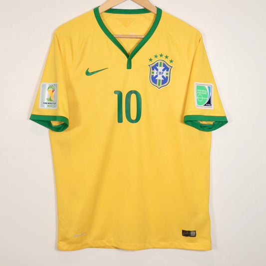 Brazil 2014 Home - Neymar - Size M - Authentic Nike