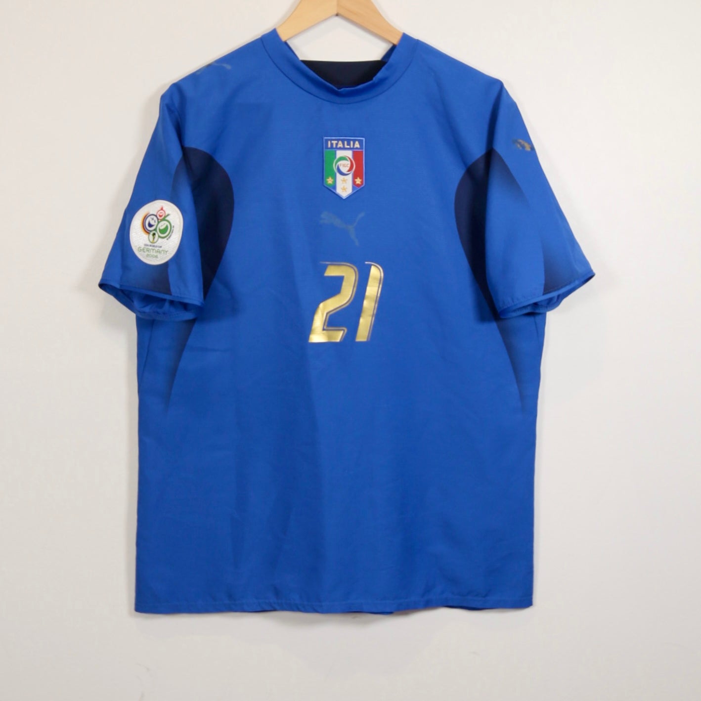 Italy 2006 Home - Andrea Pirlo - Size M - Original Puma