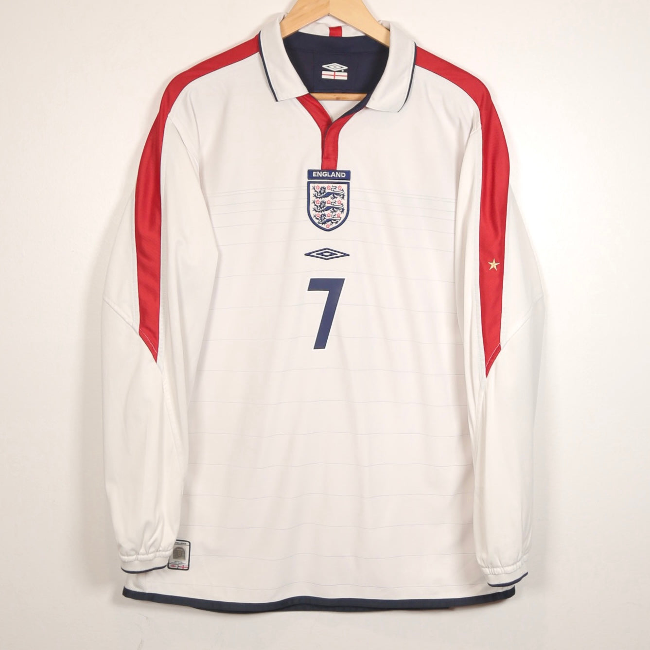 England 2004 Home - LS - Beckham - Size L