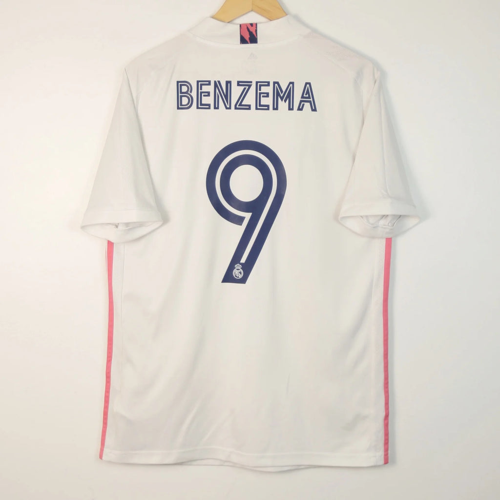 Real Madrid 20/21 Home - Karim Benzema - Size M - Authentic Adidas
