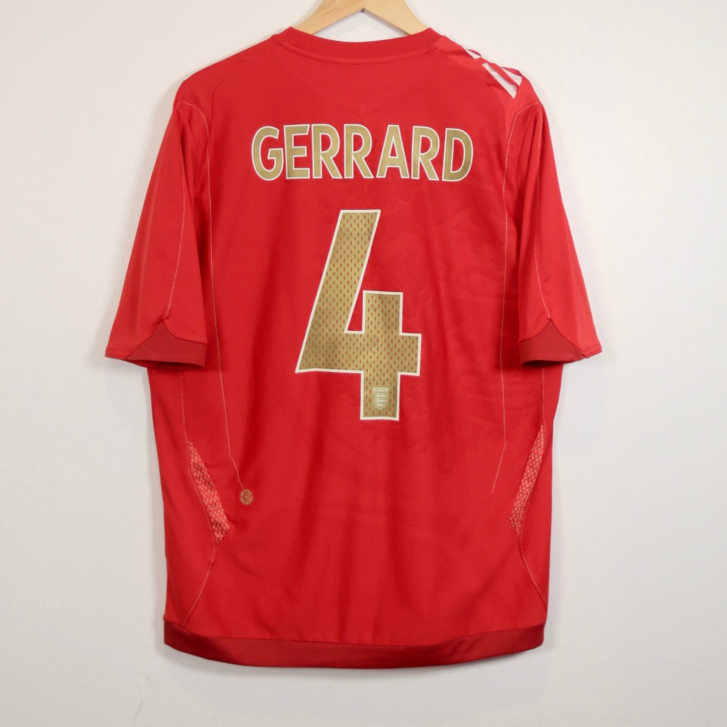England 2006 Away - Steven Gerrard - Size L - Original Umbro