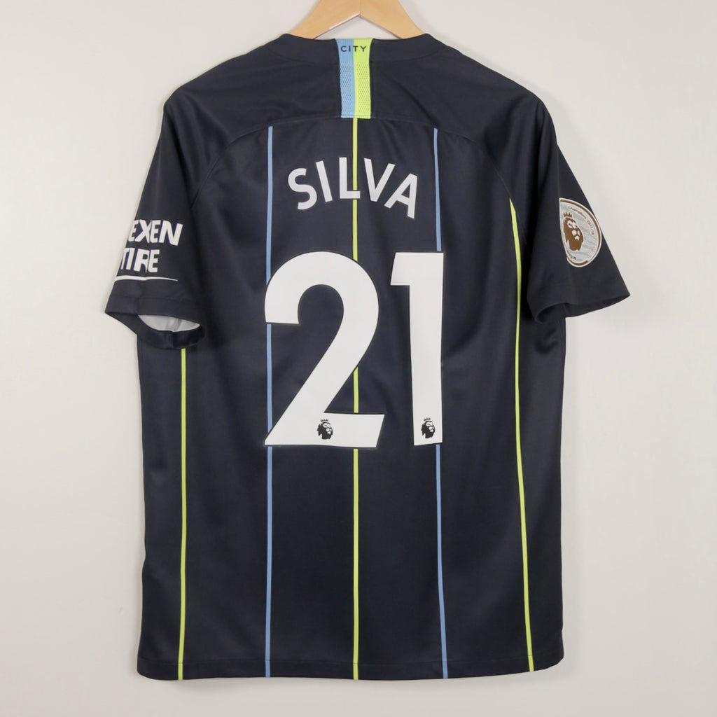 Manchester City 18/19 Away - Silva - Size M