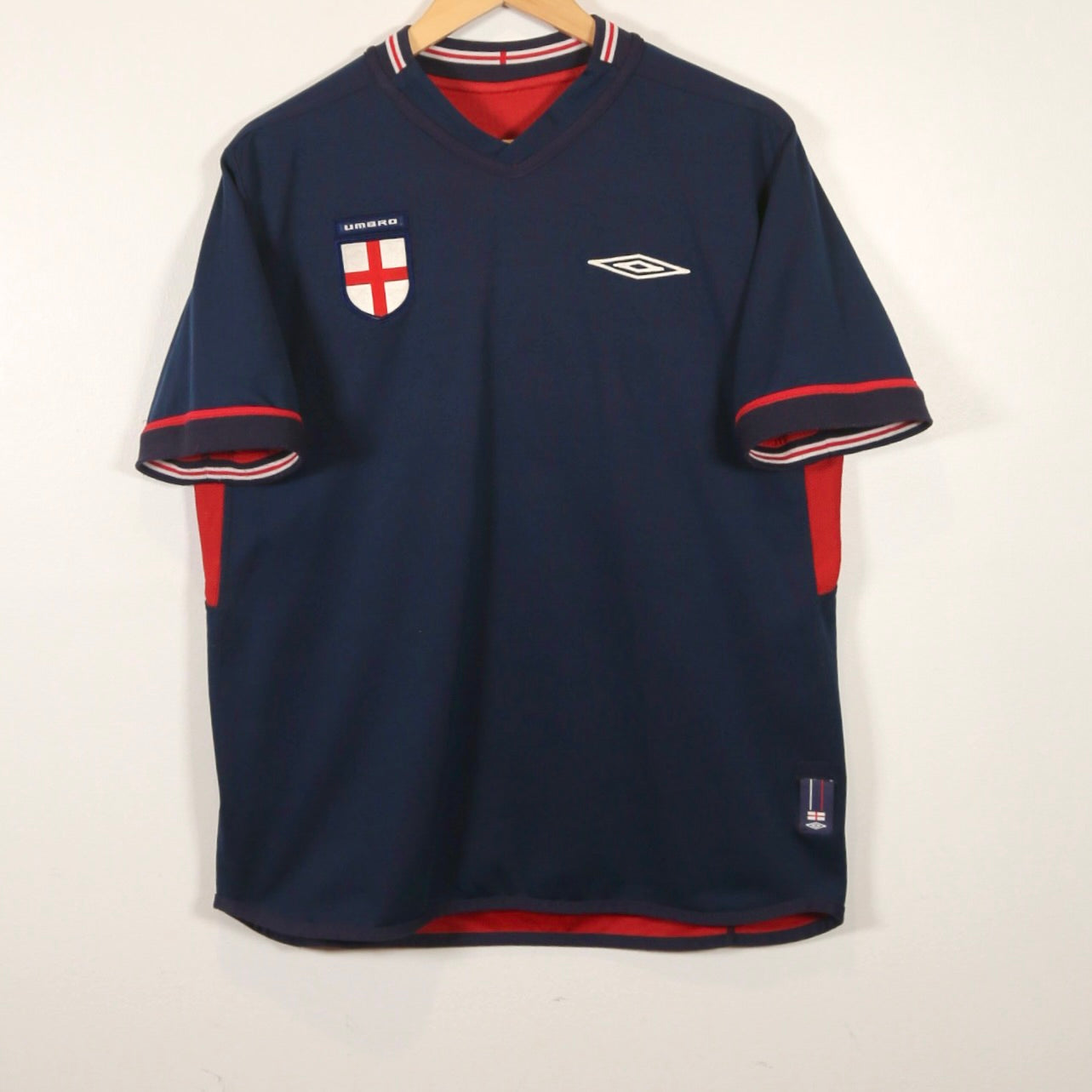 England 2002 Away - Reversible - Beckham - Size M