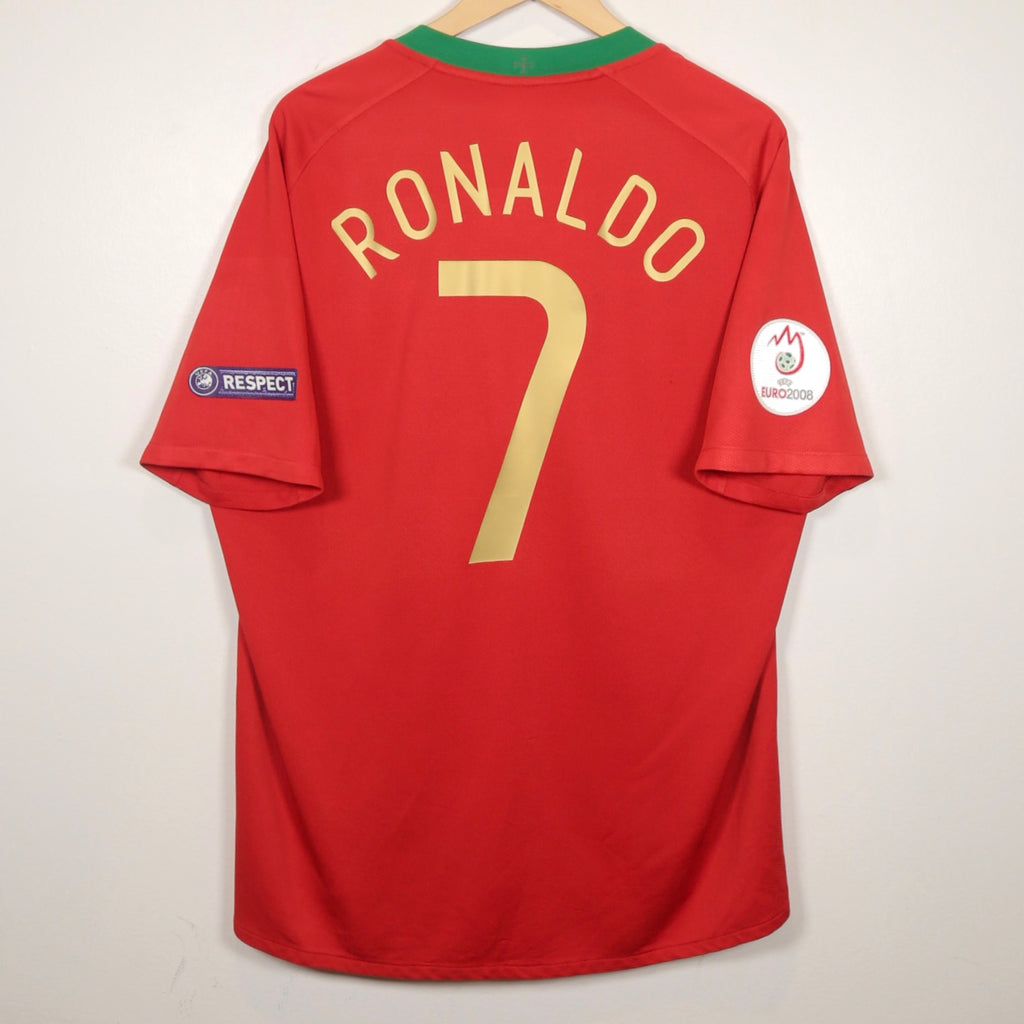 Portugal 2008 Home - Ronaldo - Size L