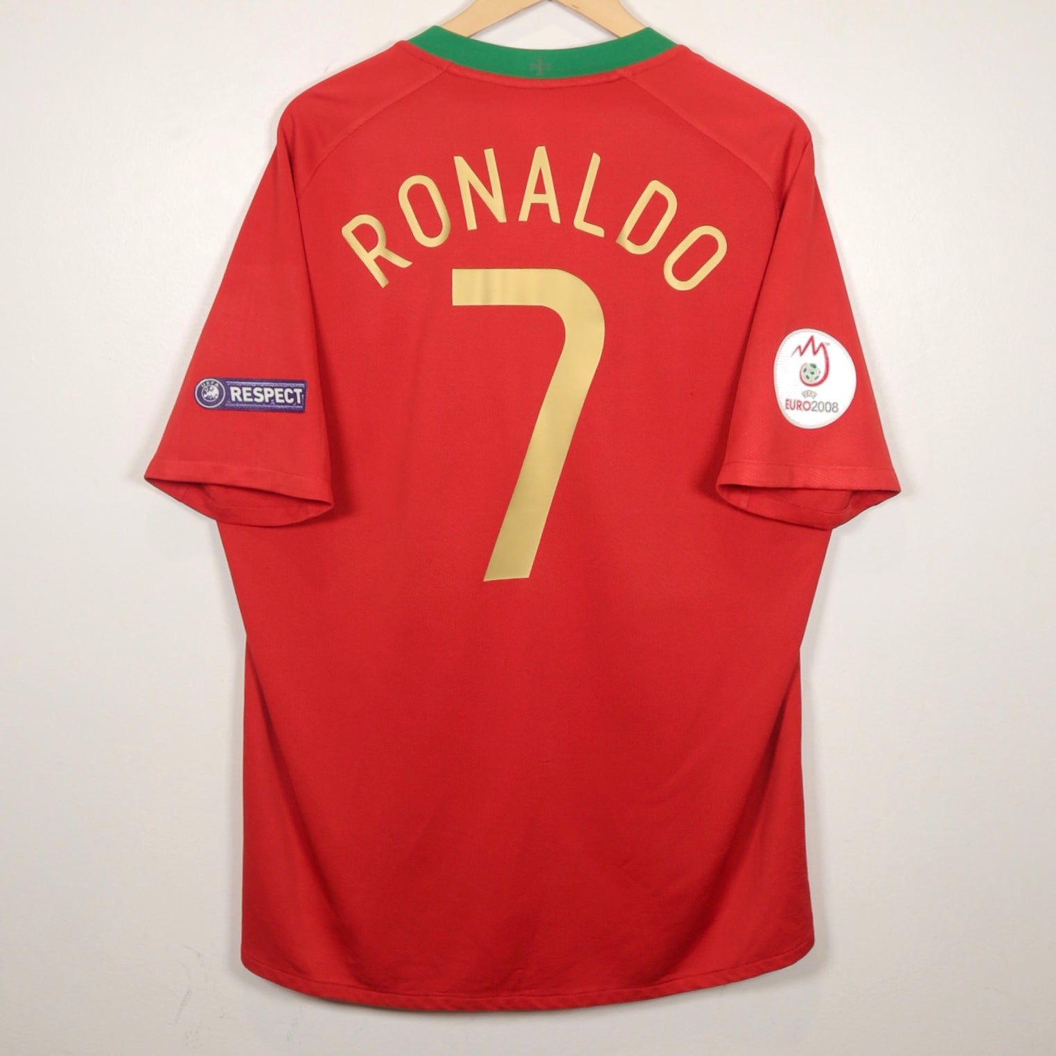 Portugal 2008 Home - Ronaldo - Size L