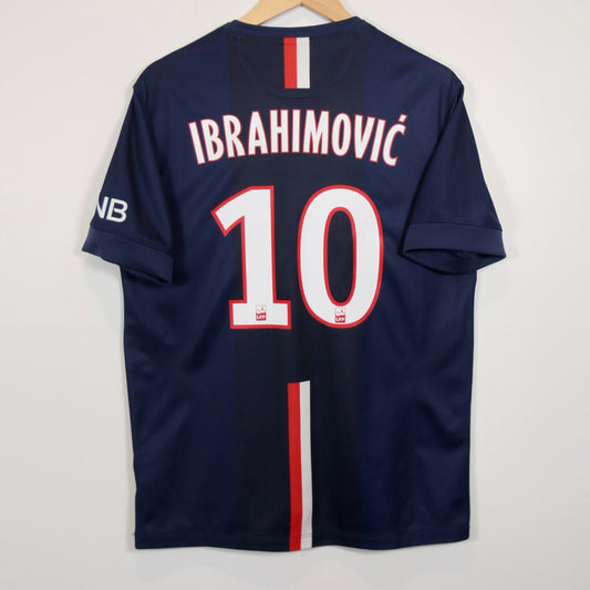 PSG 14/15 Home - Zlatan Ibrahimovic - Size M - Authentic Nike