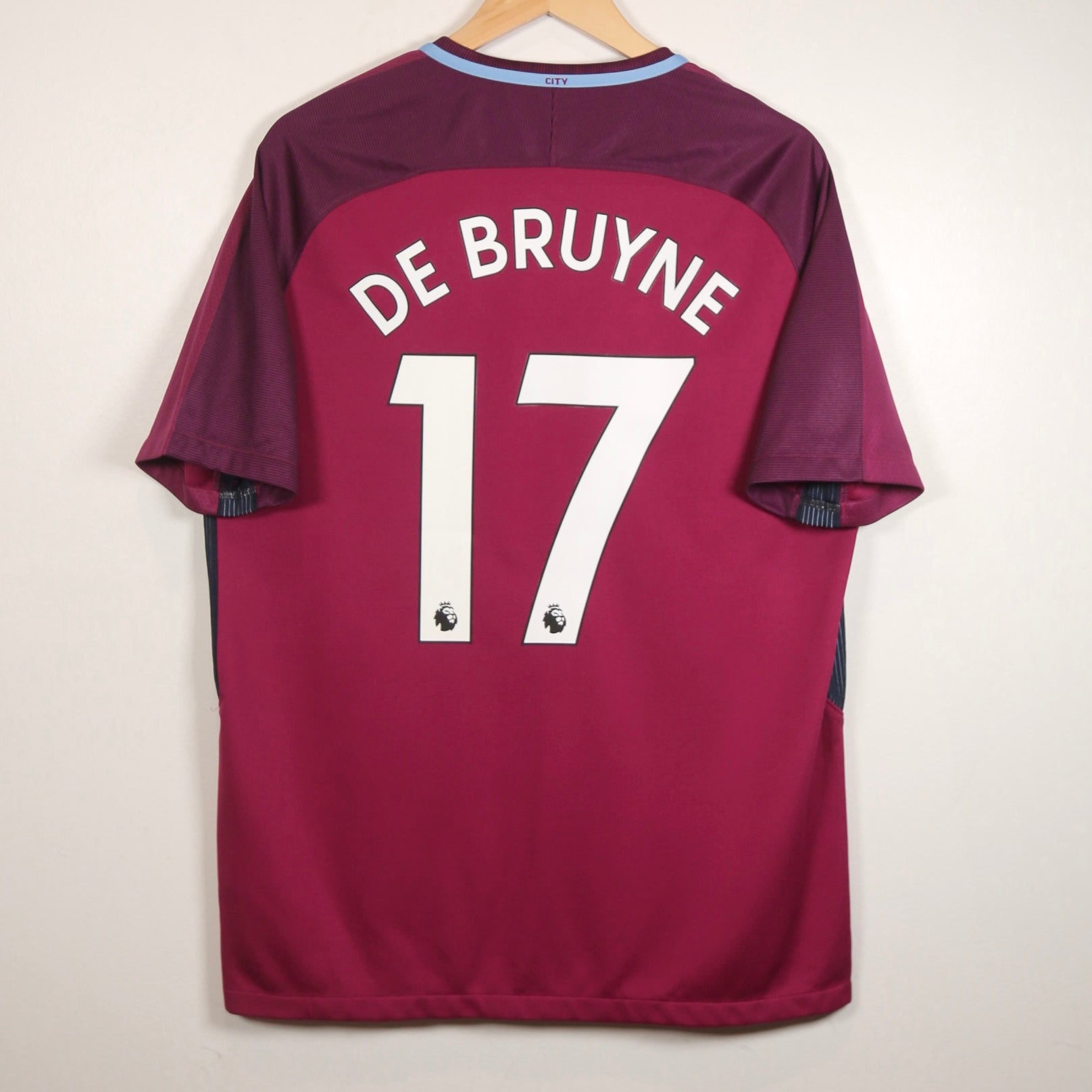 Manchester City 17/18 Away - De Bruyne - Size L