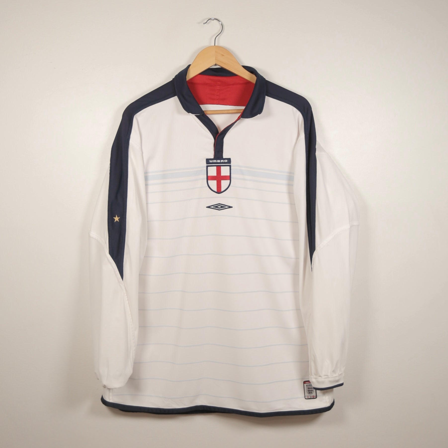 England 2004 Home - Reversible - Long Sleeve - Size XL