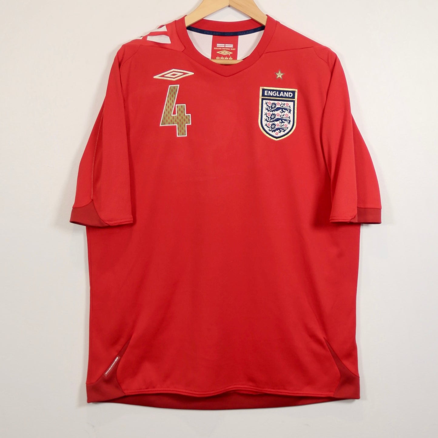 England 2006 Away - Steven Gerrard - Size L - Original Umbro