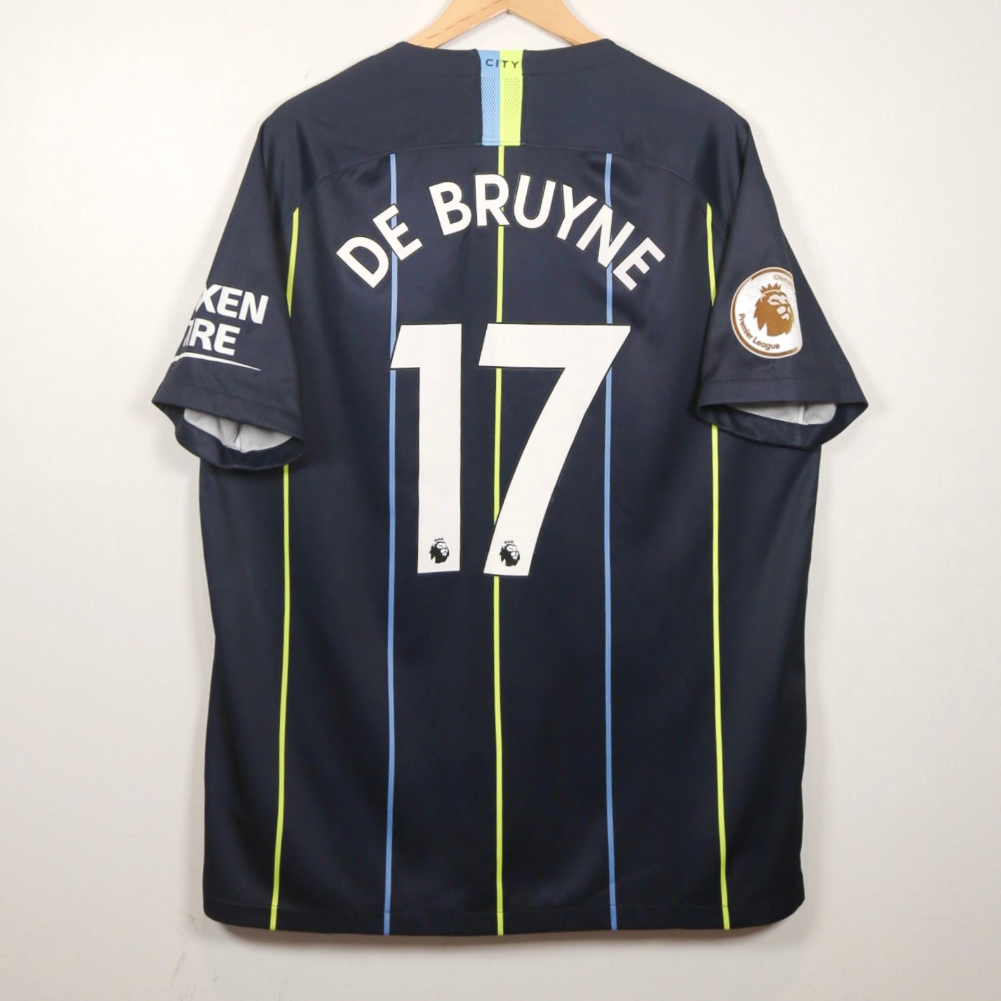 Manchester City 18/19 Away - De Bruyne - Size XL