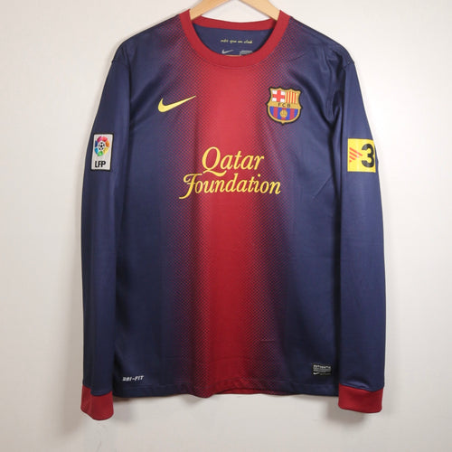 Barcelona 12/13 Home - BNWT - LS - Fabregas - Size M