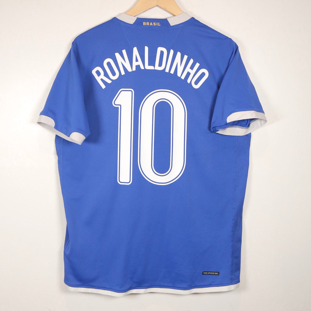 Brazil 2006 Away - Ronaldinho - Size M