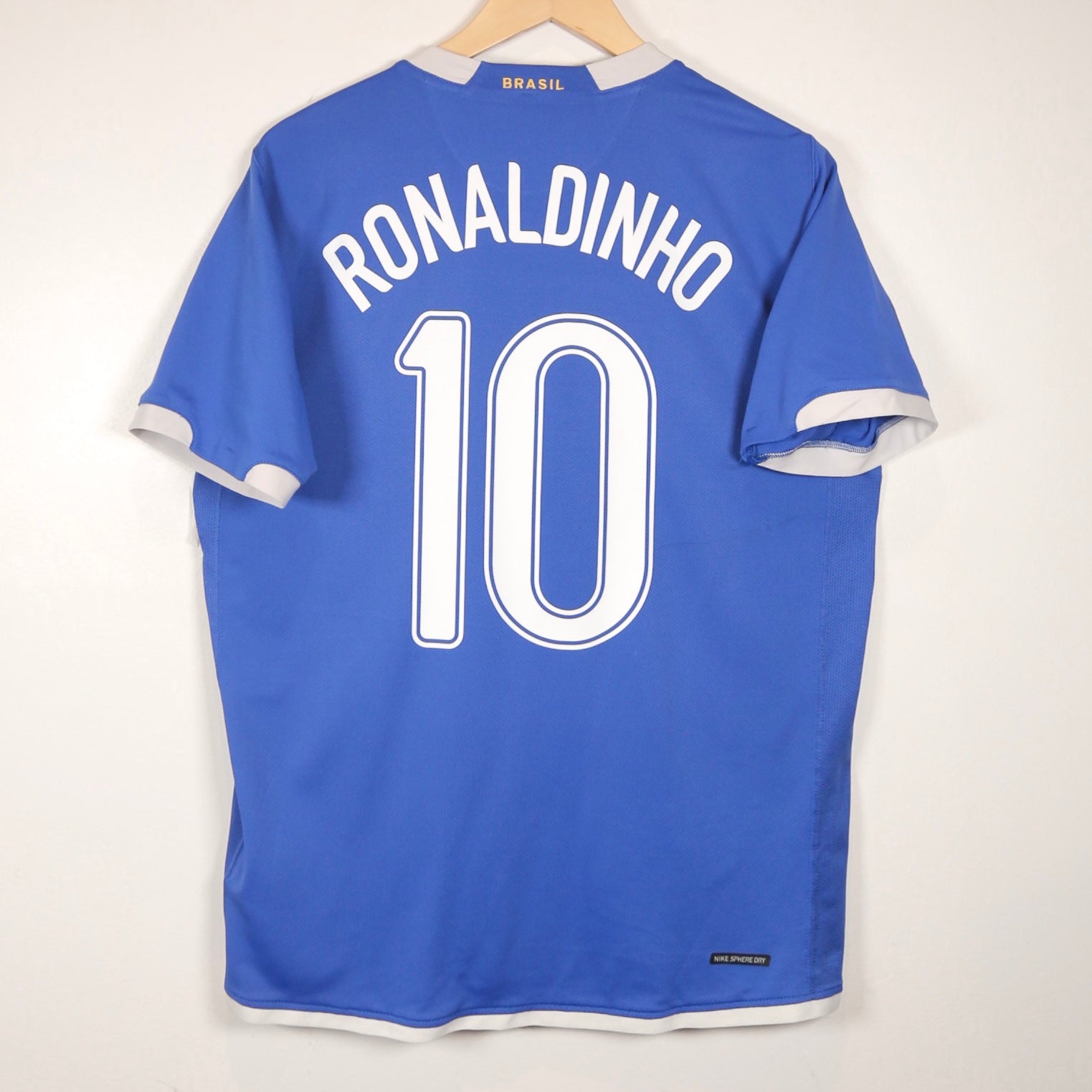 Brazil 2006 Away - Ronaldinho - Size M