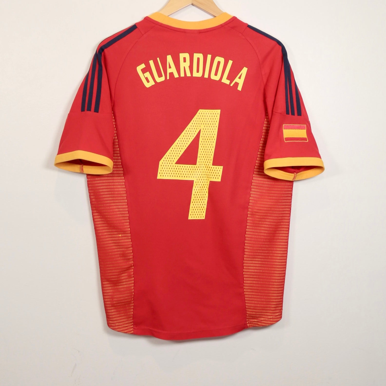 Spain 2002 Home - Pep Guardiola - Size S - Original Adidas