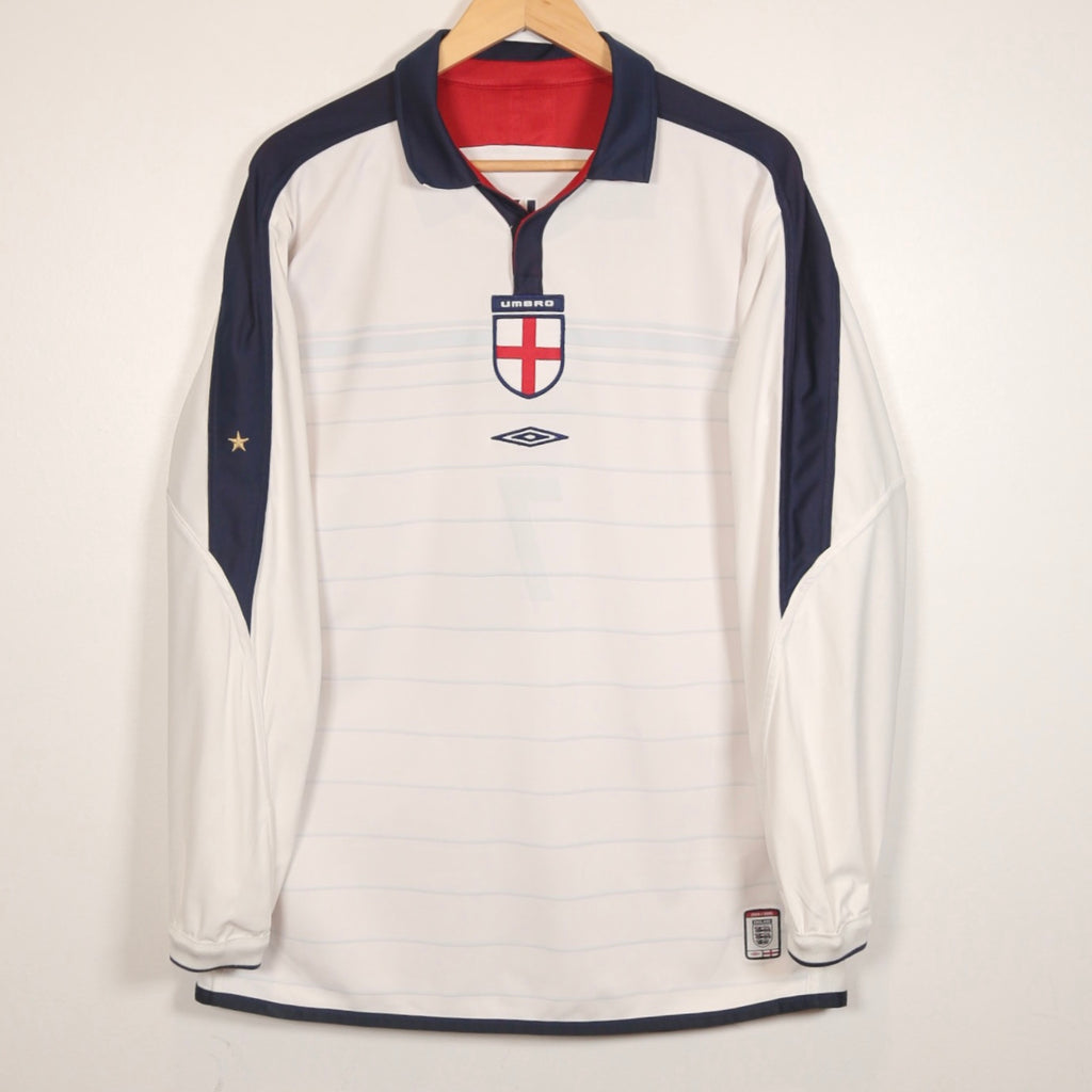 England 2004 Home - LS - Beckham - Size L