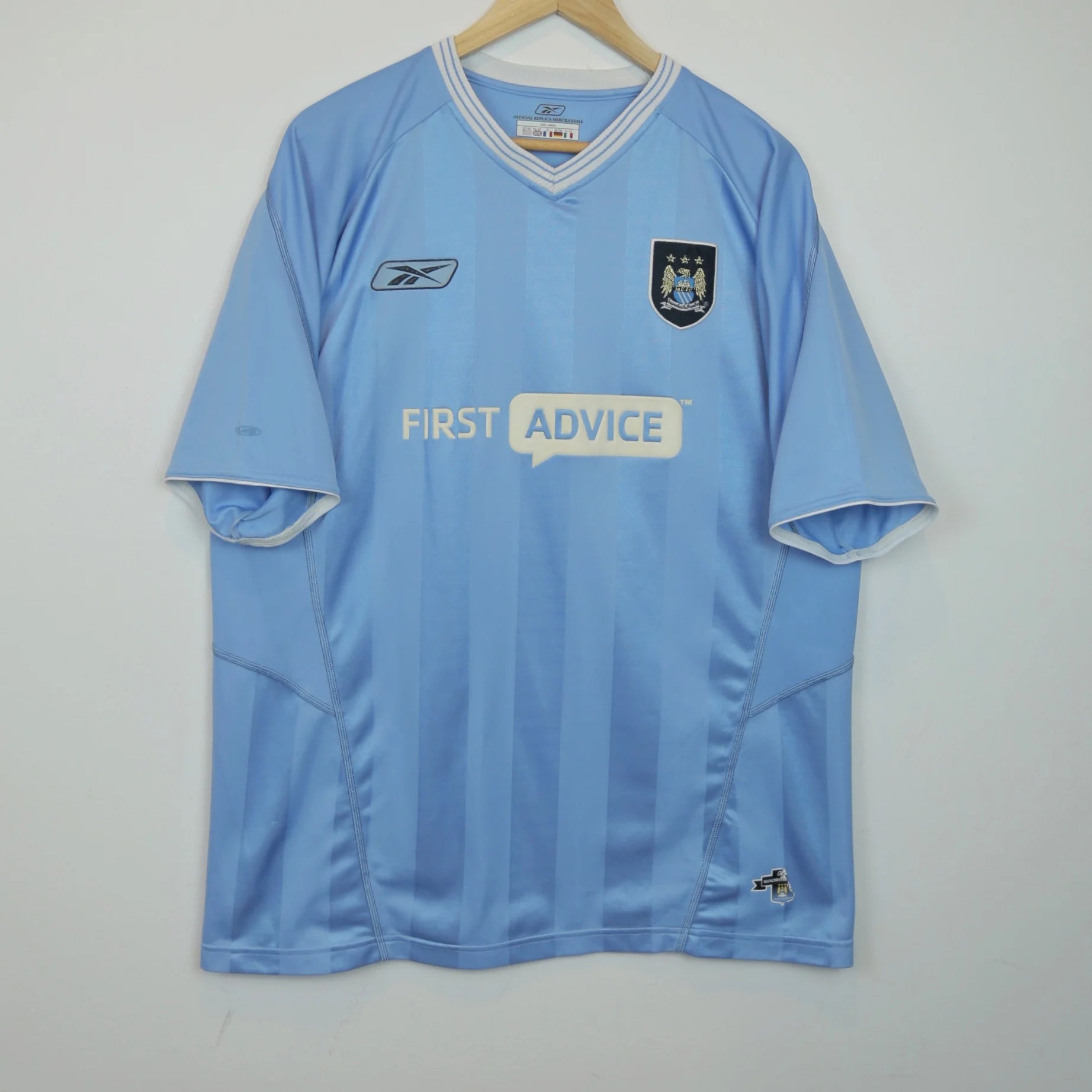 Manchester City 03/04 Home - Fowler - Size M - Authentic Reebok