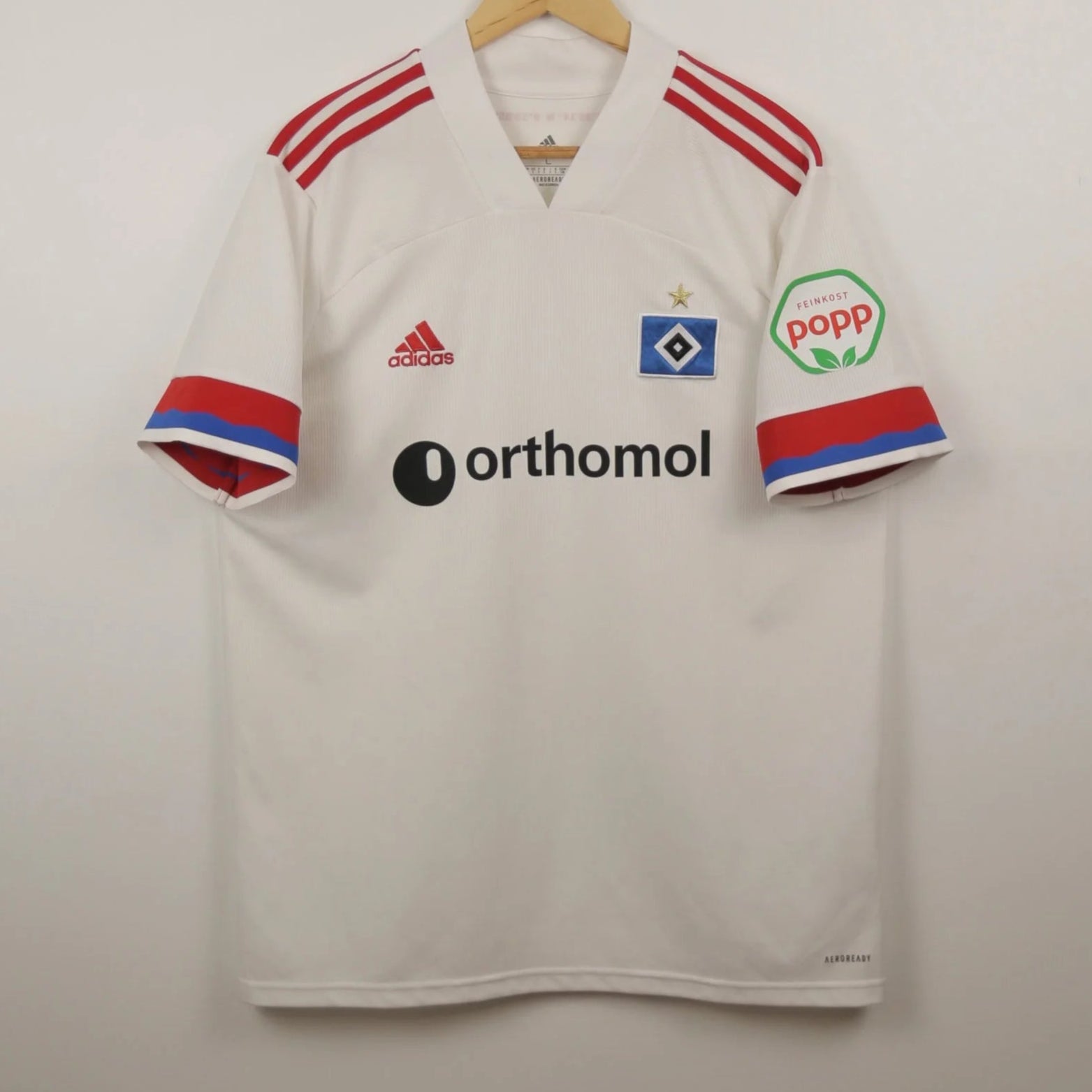 Hamburg 20/21 Home - Size Men L - Authentic Adidas
