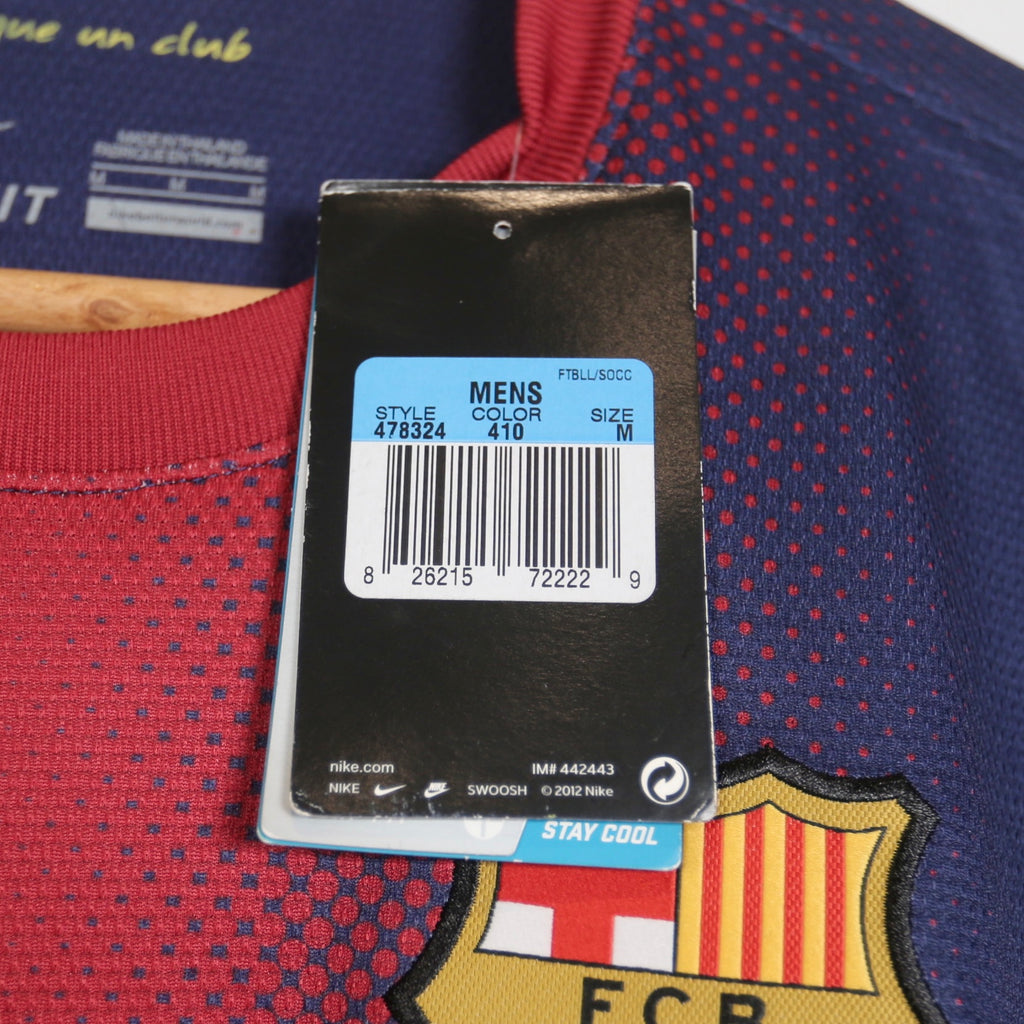 Barcelona 12/13 Home - BNWT - LS - Fabregas - Size M
