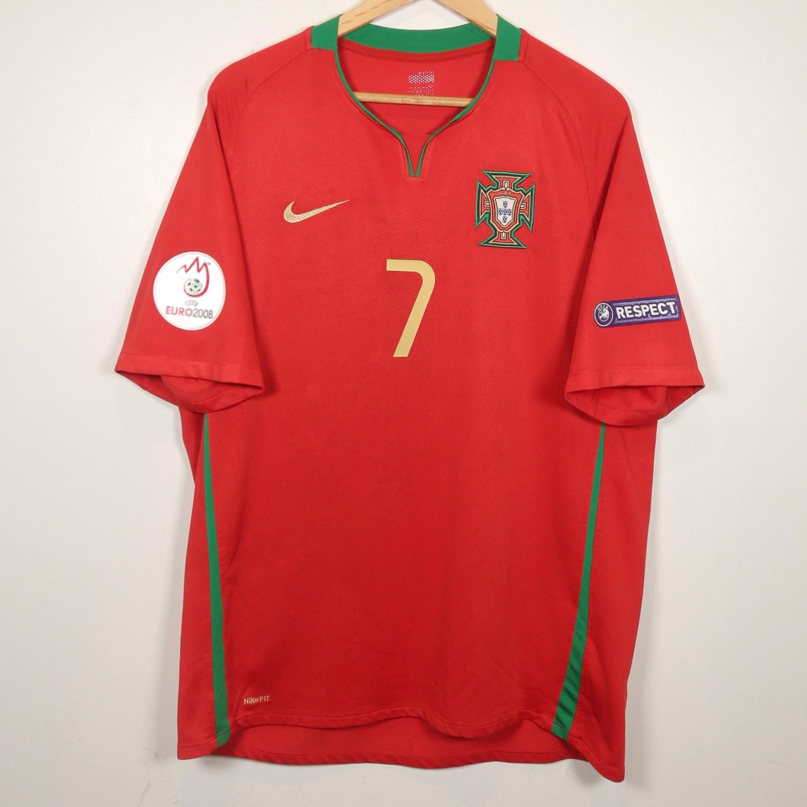 Portugal 2008 Home - Ronaldo - Size L
