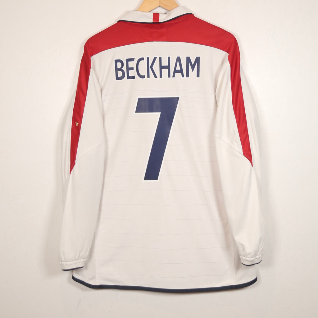 England 2004 Home - LS - Beckham - Size L