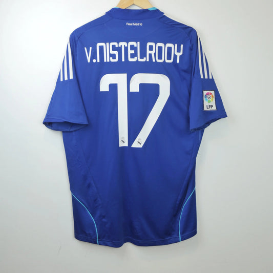 Real Madrid 08/09 Away - van Nisterooy - Size L - Authentic Adidas