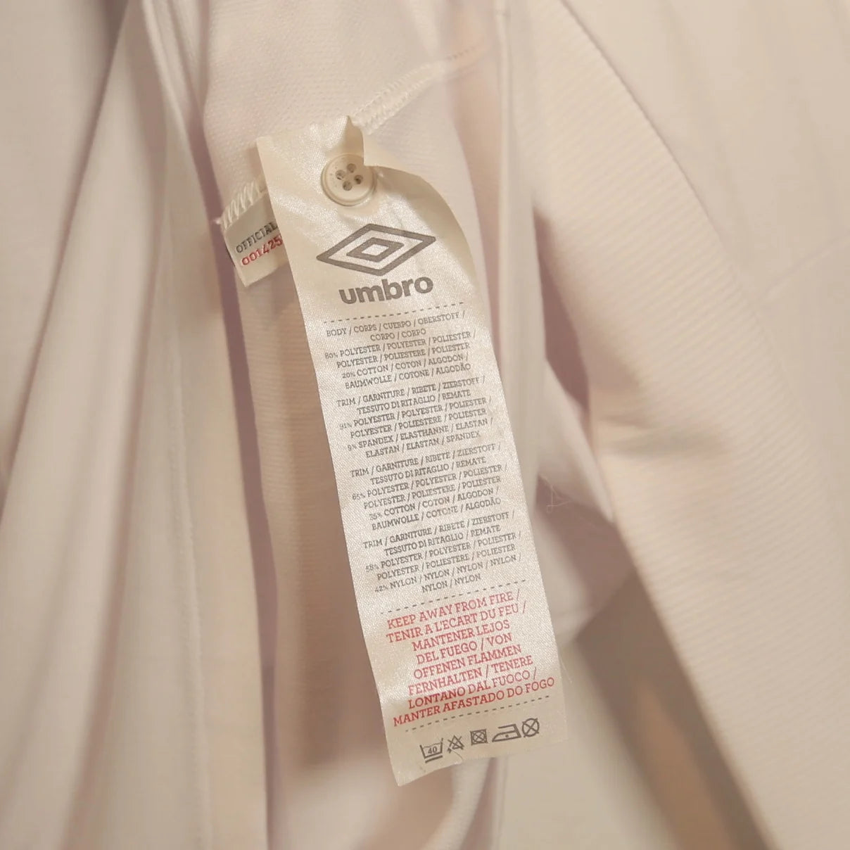 England 2010 Home - Frank Lampard - Long Sleeve - Size M - Authentic Umbro