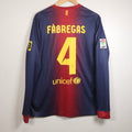 Barcelona 12/13 Home - BNWT - LS - Fabregas - Size M