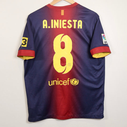 Barcelona 12/13 Home - Andres Iniesta - Size M - Original Nike