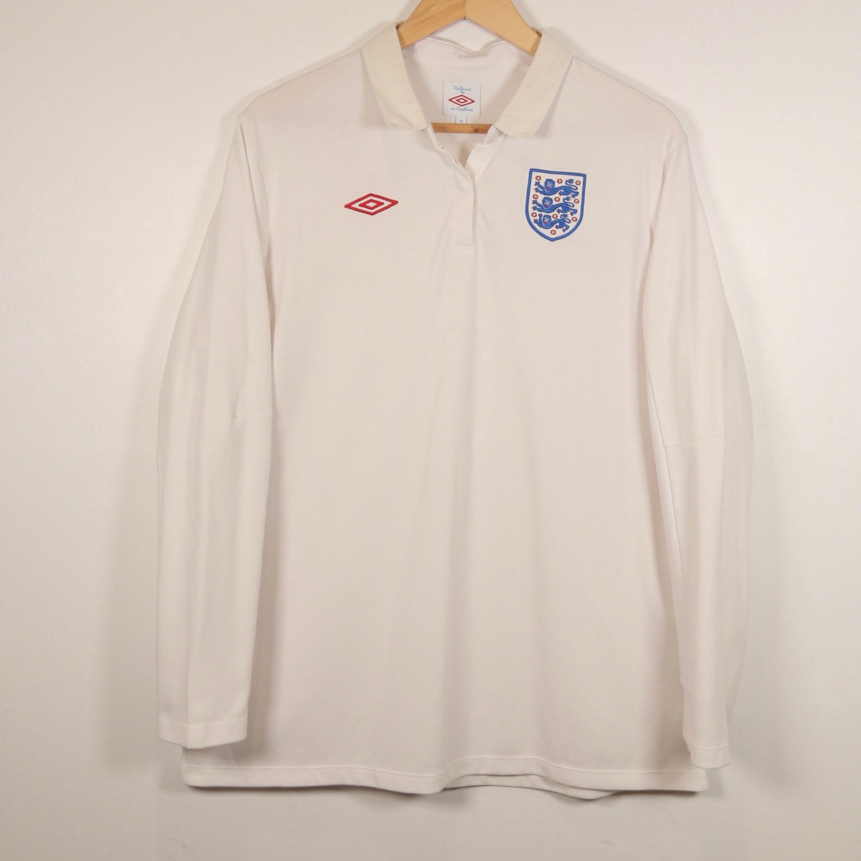 England 2010 Home - Long Sleeve - Size L