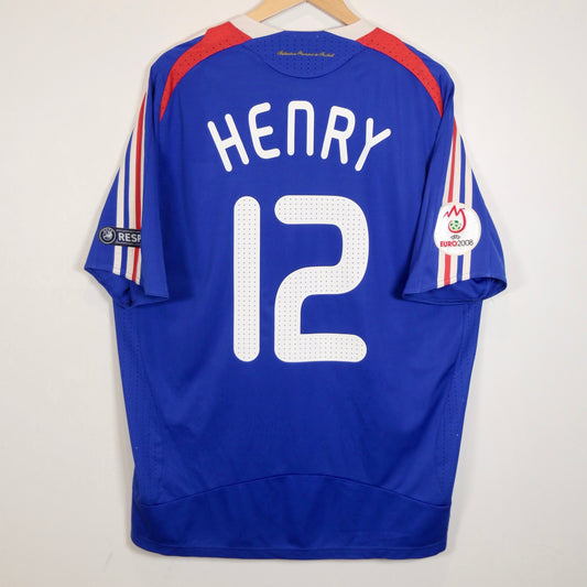 France 2008 Home - Thierry Henry - Size XL - Authentic Adidas
