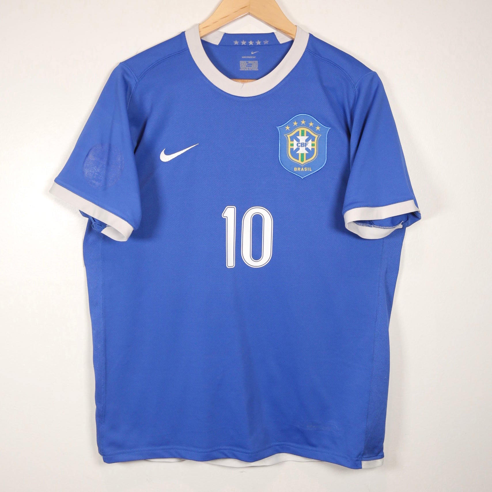 Brazil 2006 Away - Ronaldinho - Size M