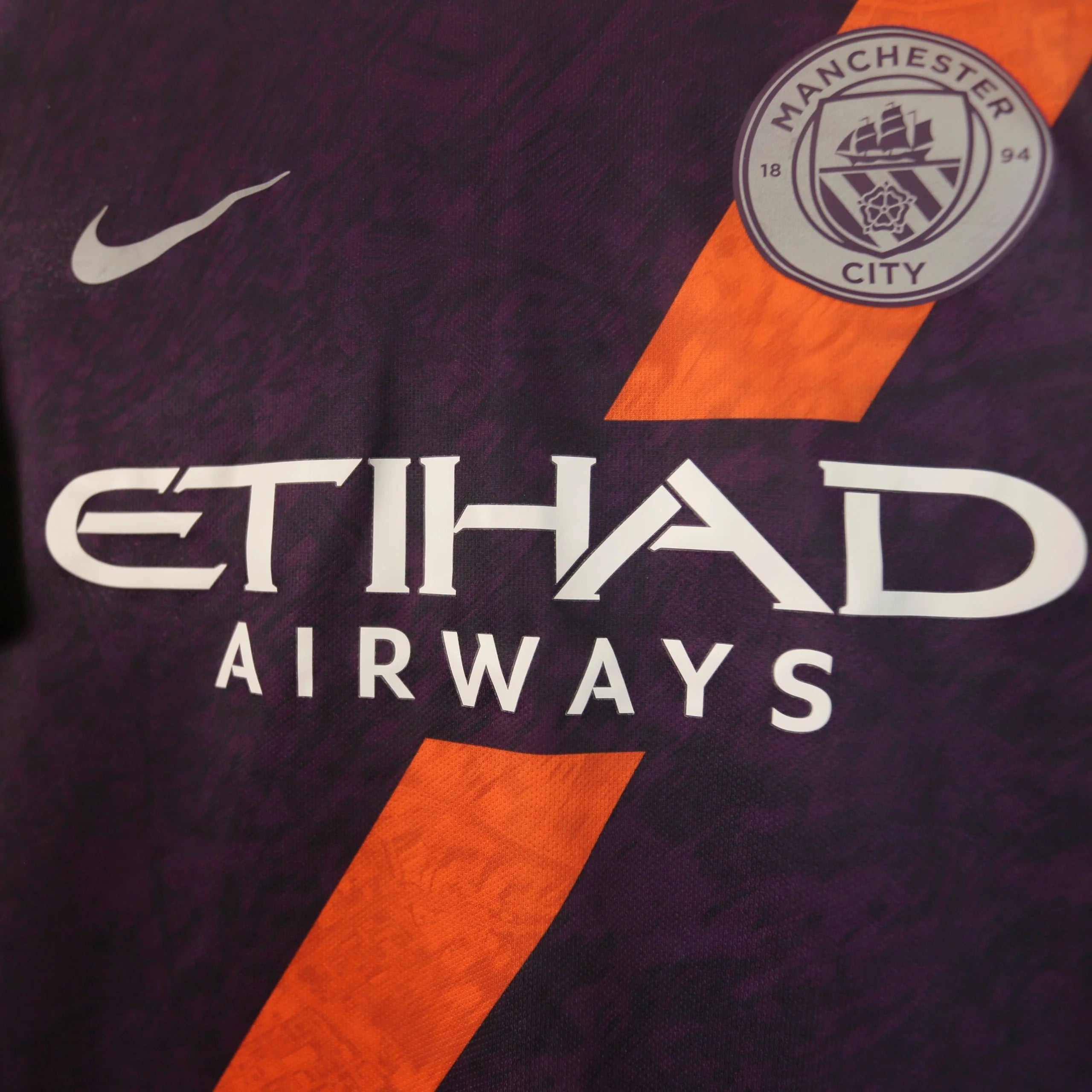 Manchester City 18/19 Third - Kun Aguero - Size L - Authentic Nike