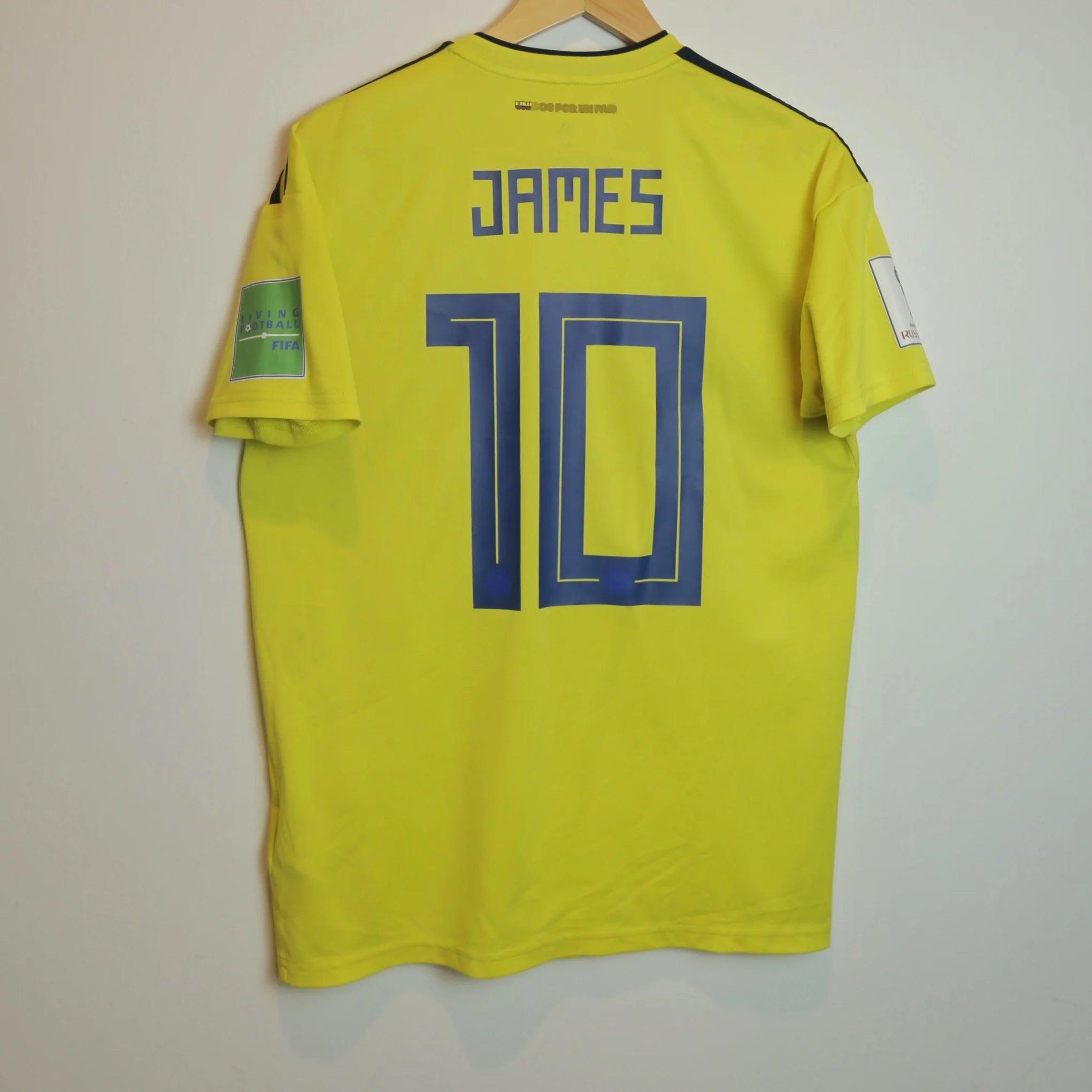 Colombia 2018 Home - James - Size M - Authentic Adidas
