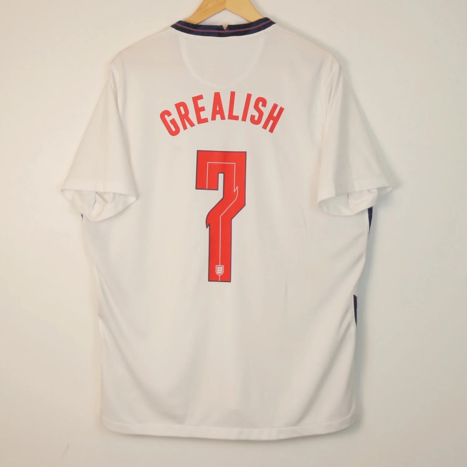 England 2020 Home - Jack Grealish - Size XL - Authentic Nike