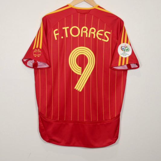 Spain 2006 Home - Fernando Torres - Size M - Authentic Adidas